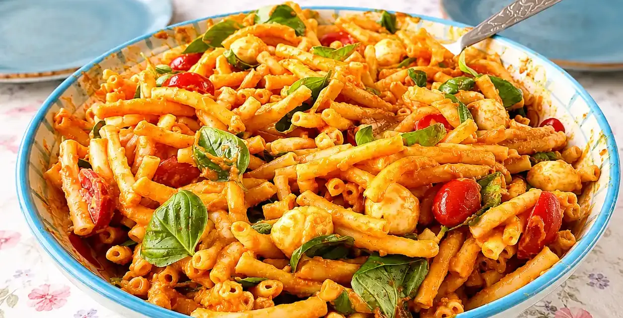 5-Zutaten Nudelsalat einfach und schnell gemacht