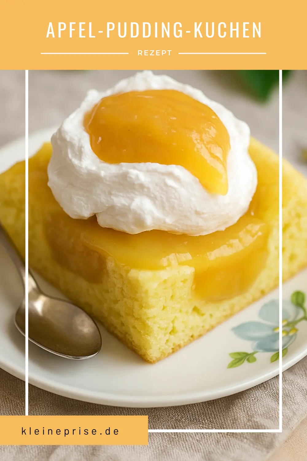 Pinterest: Apfel-Pudding-Kuchen