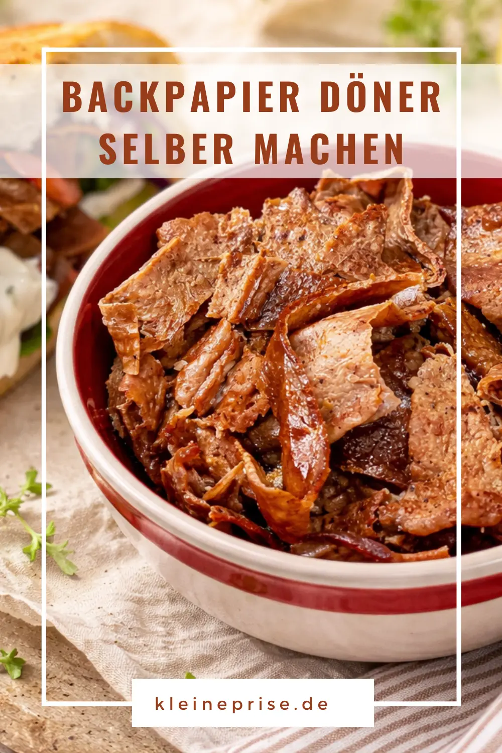 Pinterest: Backpapier Döner selber machen – Rezept Pinterest: Backpapier Döner selber machen