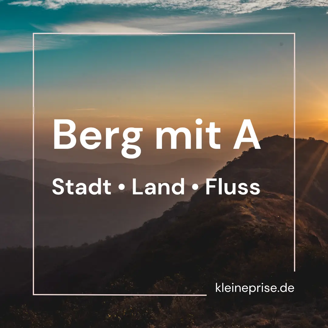 Berg mit A