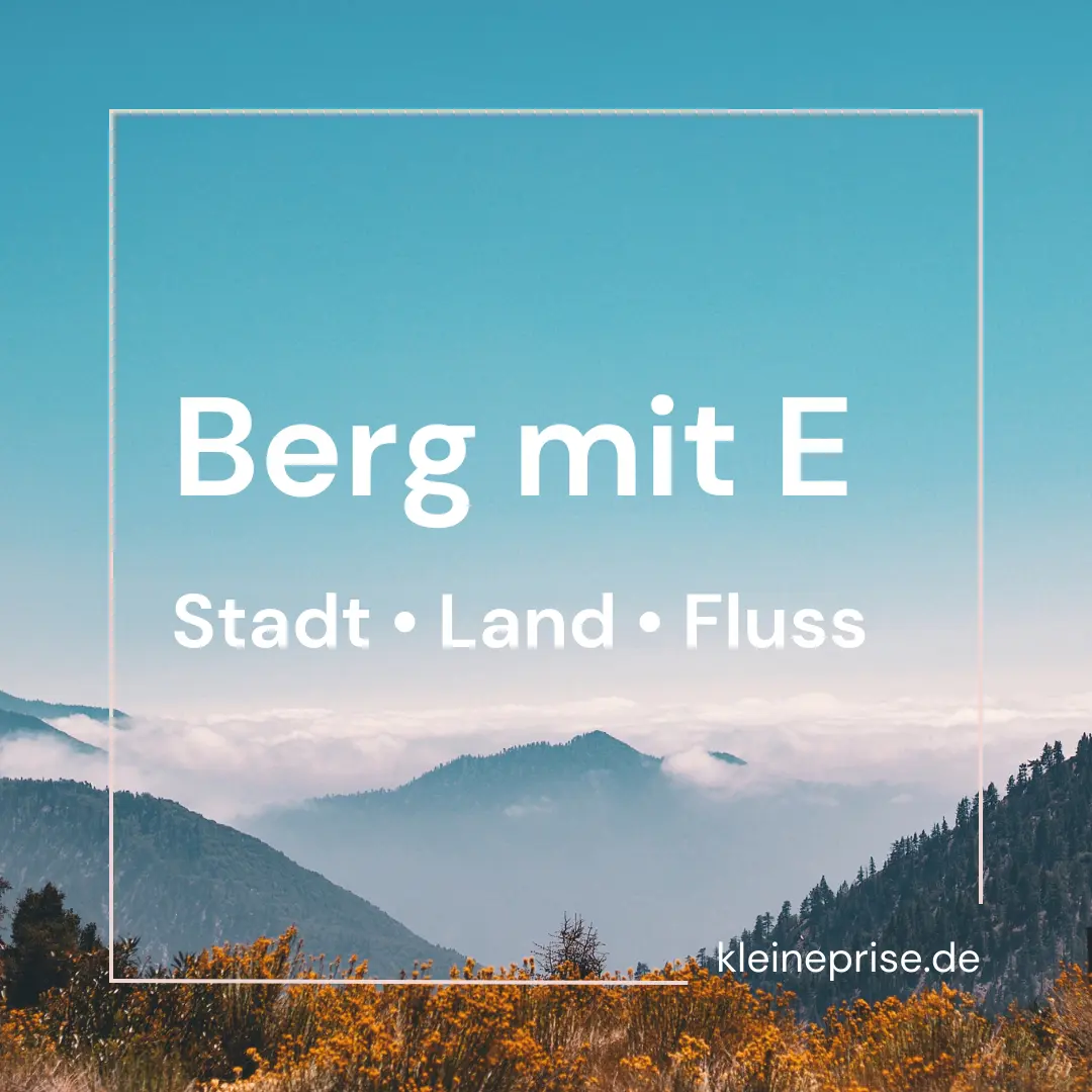 Berg mit E