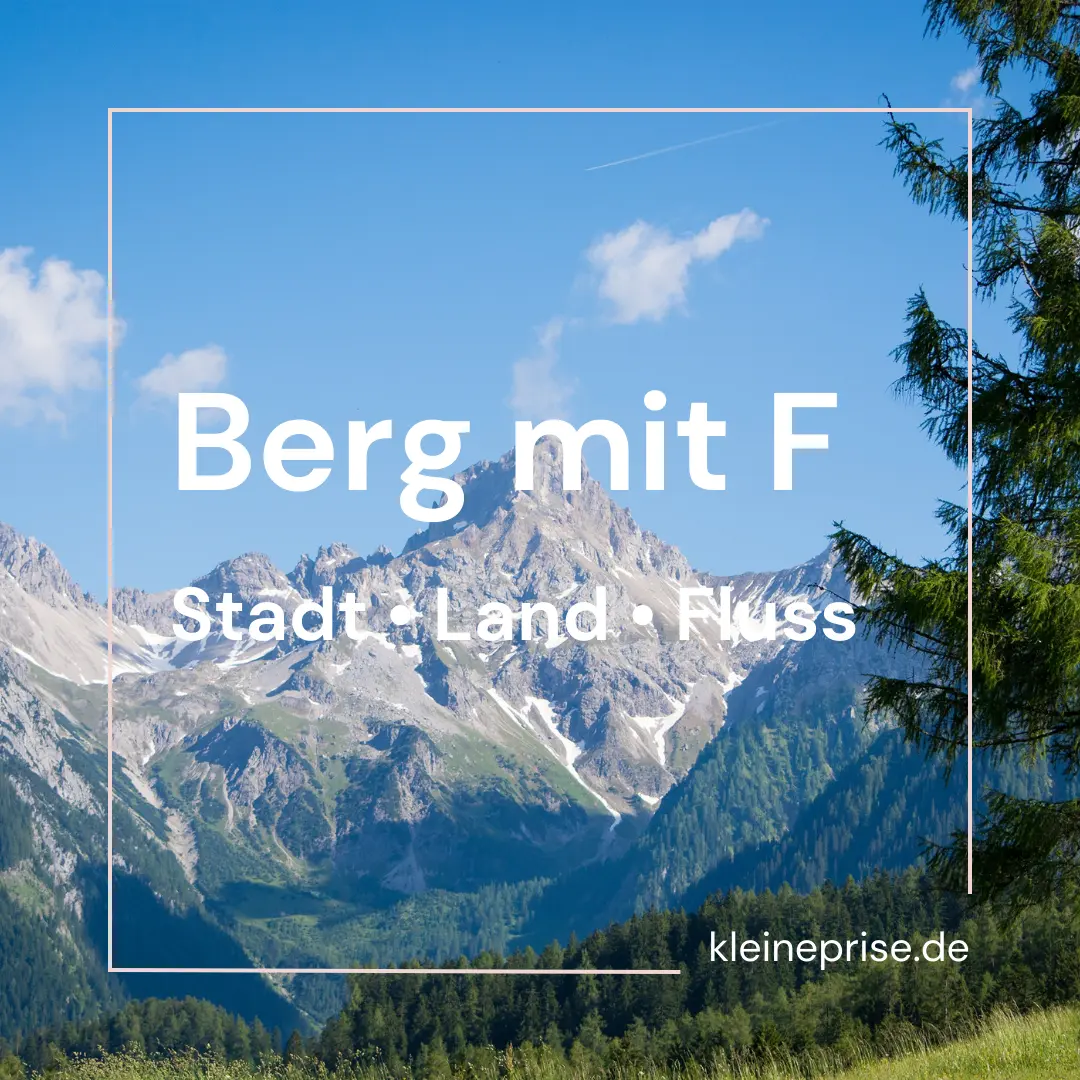 Berg mit F