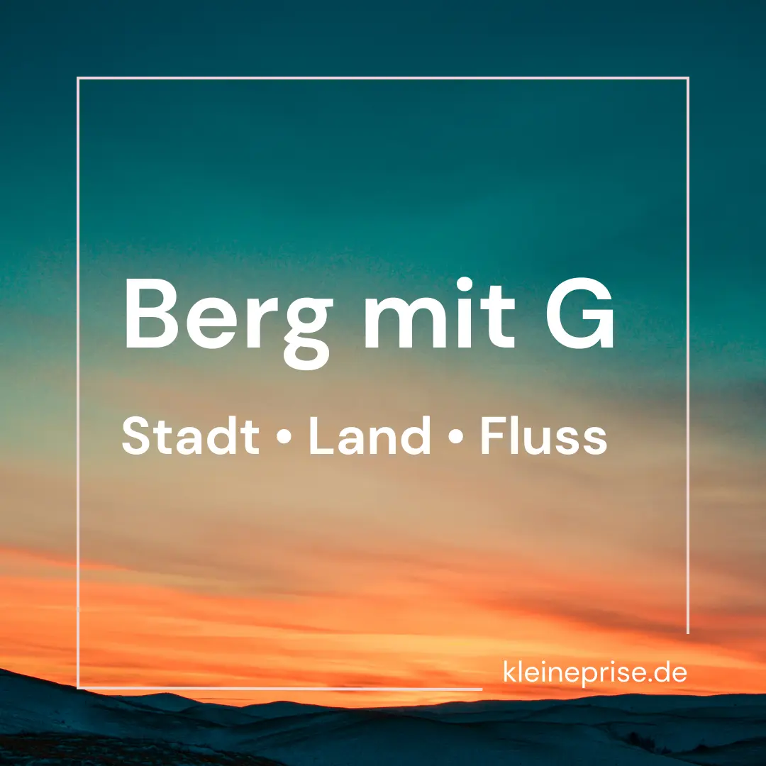 Berg mit G