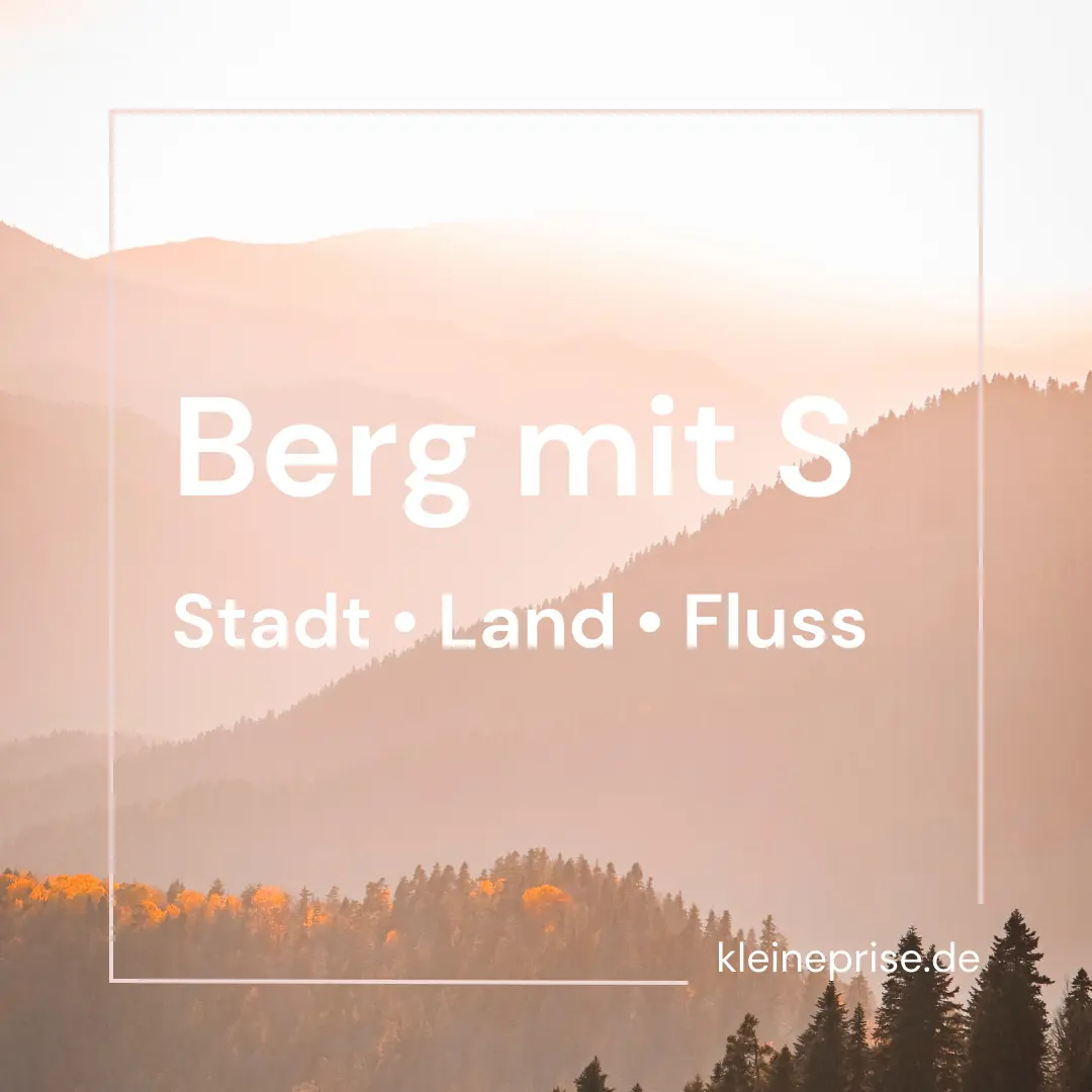 Berg mit S