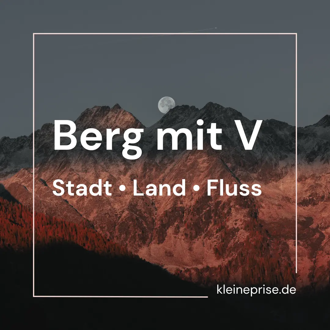 Berg mit V