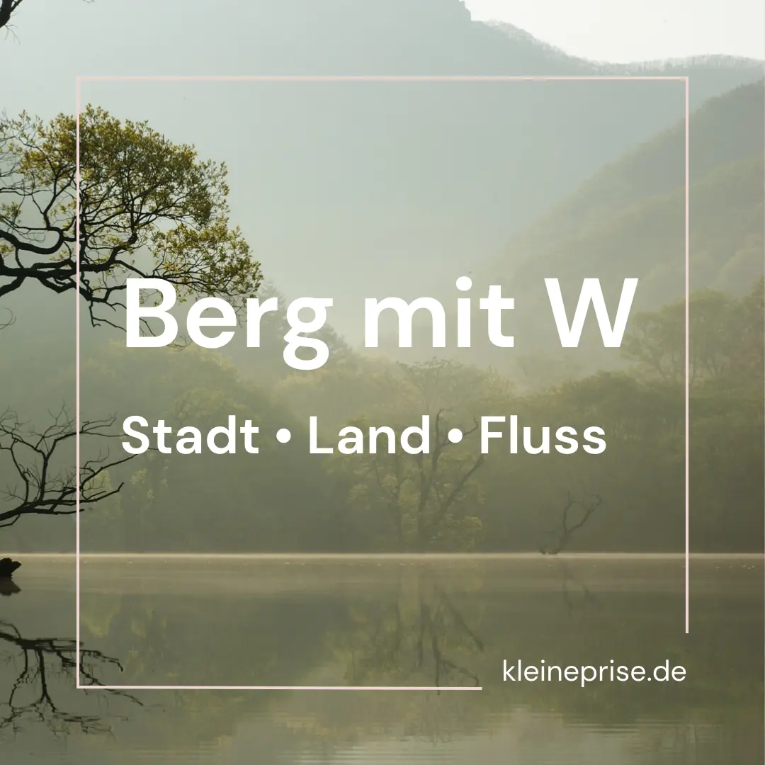 Berg mit W