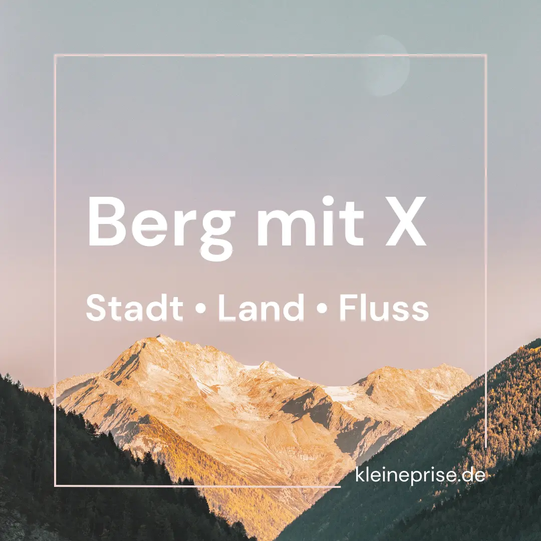 Berg mit X