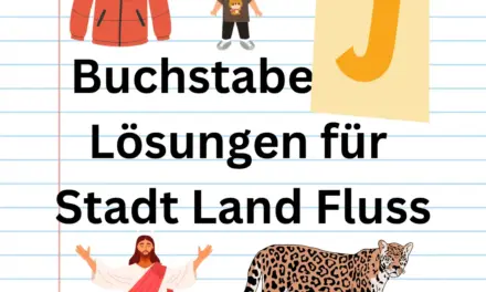 Buchstabe J 🔎 Lösungen für Stadt Land Fluss