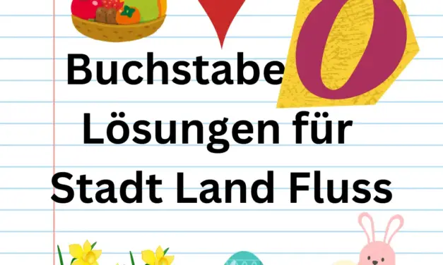 Buchstabe O 🍎 Lösungen für Stadt Land Fluss