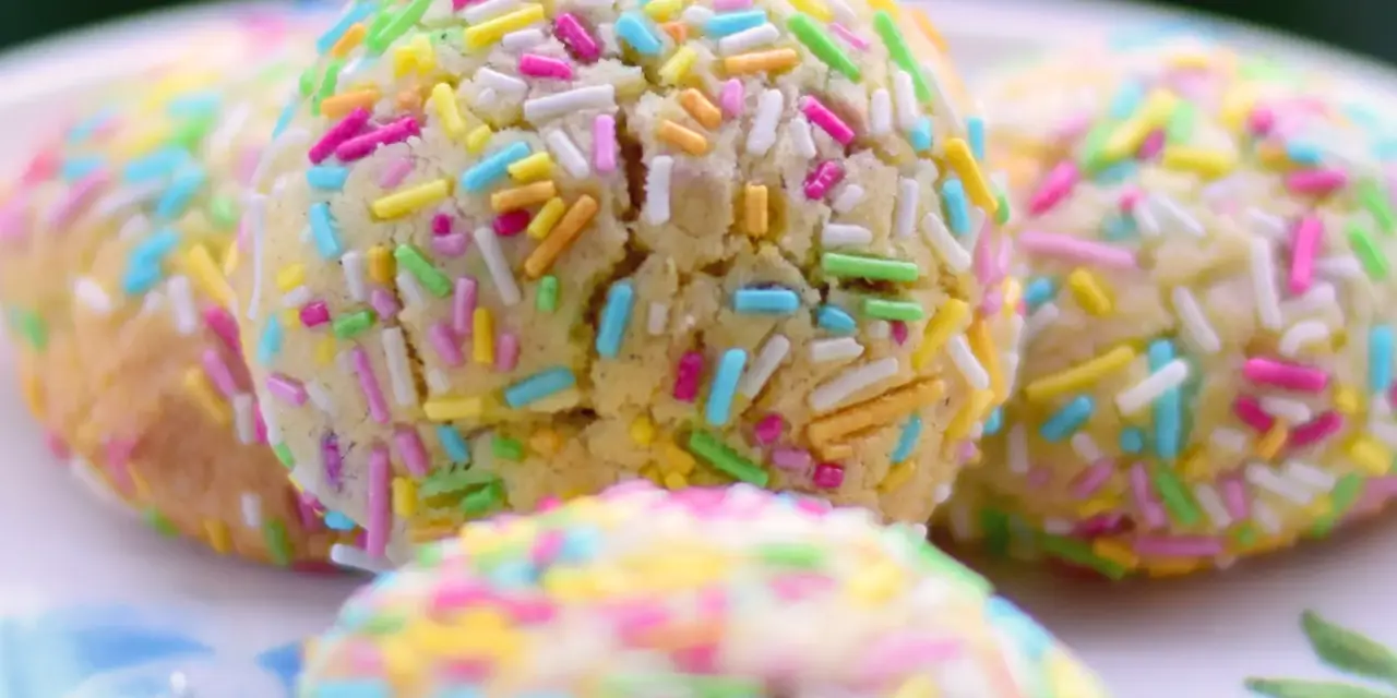 Bunte Kekse sind Konfetti-Kekse