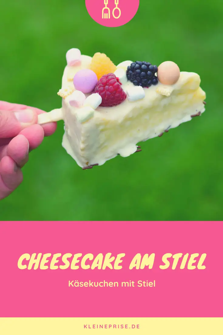 Pin es bei Pinterest: Cheesecake am Stiel