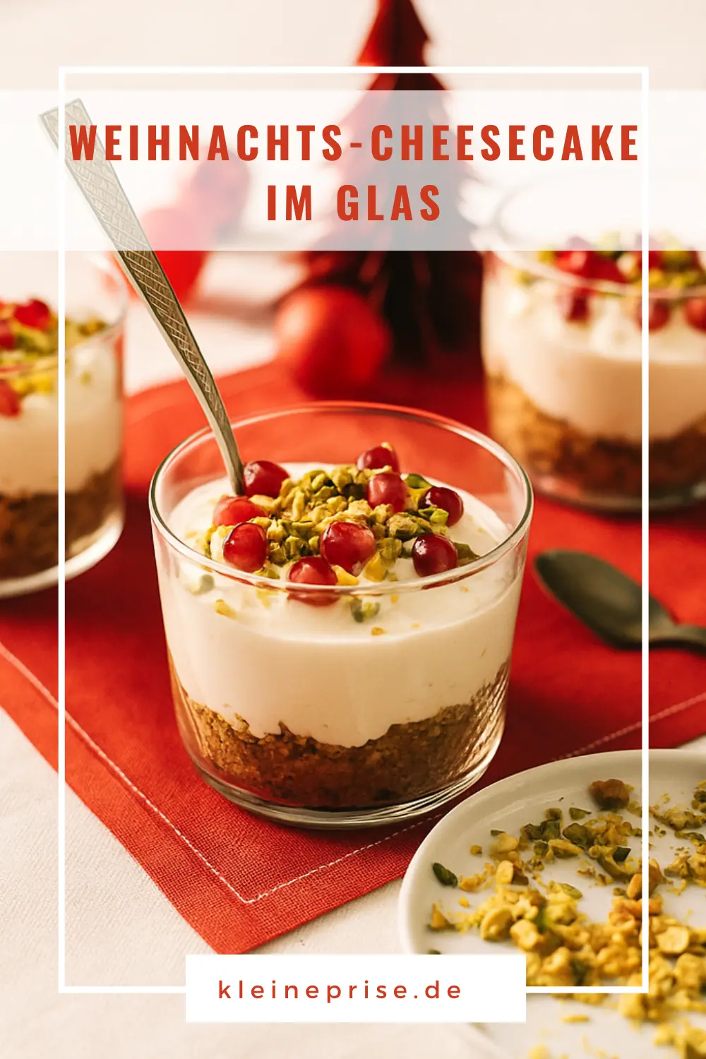 Pinterest: Weihnachts-Cheesecake im Glas – Rezept Pinterest: Weihnachts-Cheesecake im Glas