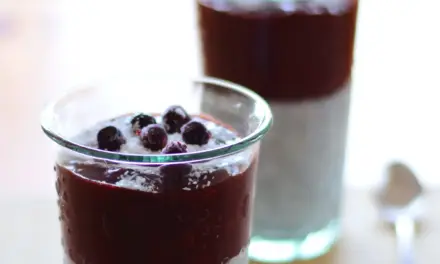 Chia-Pudding-Parfait mit Heidelbeeren