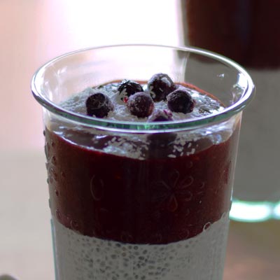 Chia-Pudding-Parfait mit Blaubeeren - Nährwerte