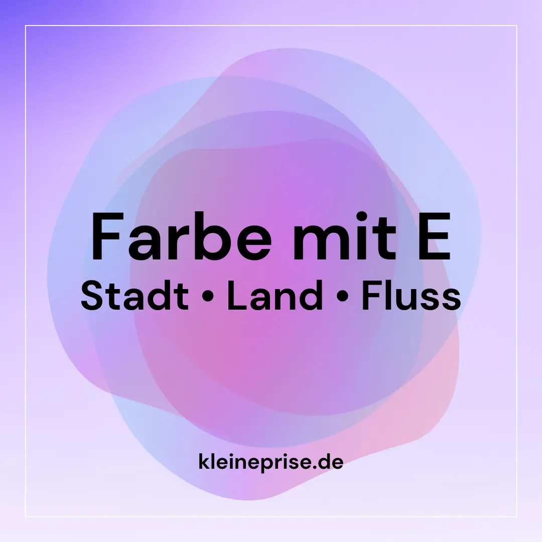 Farbe mit E