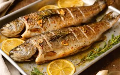 Forelle mit Kräutern