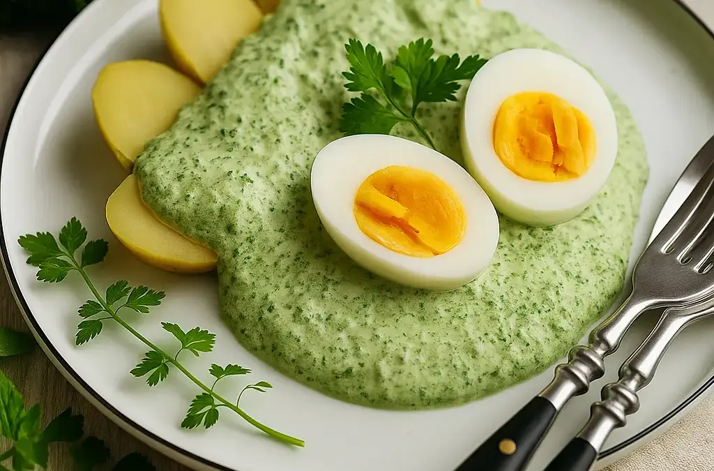 Frankfurter Grüne Soße mit Ei