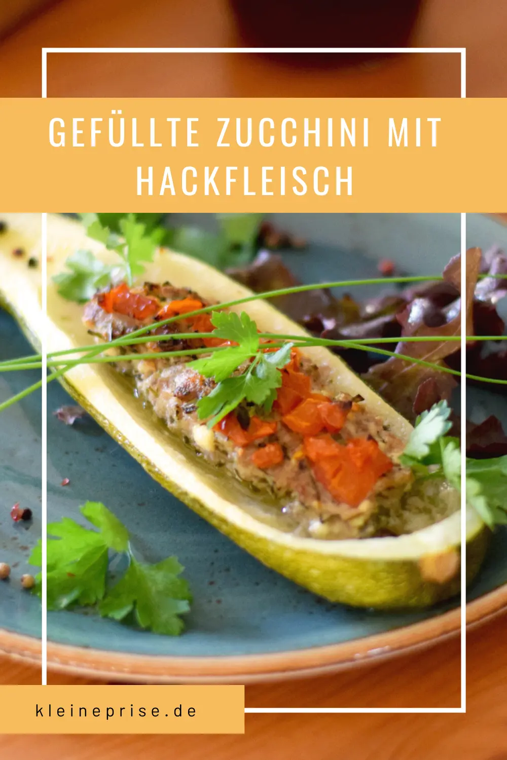 Pinterest: gefüllte Zucchini mit Hackfleisch