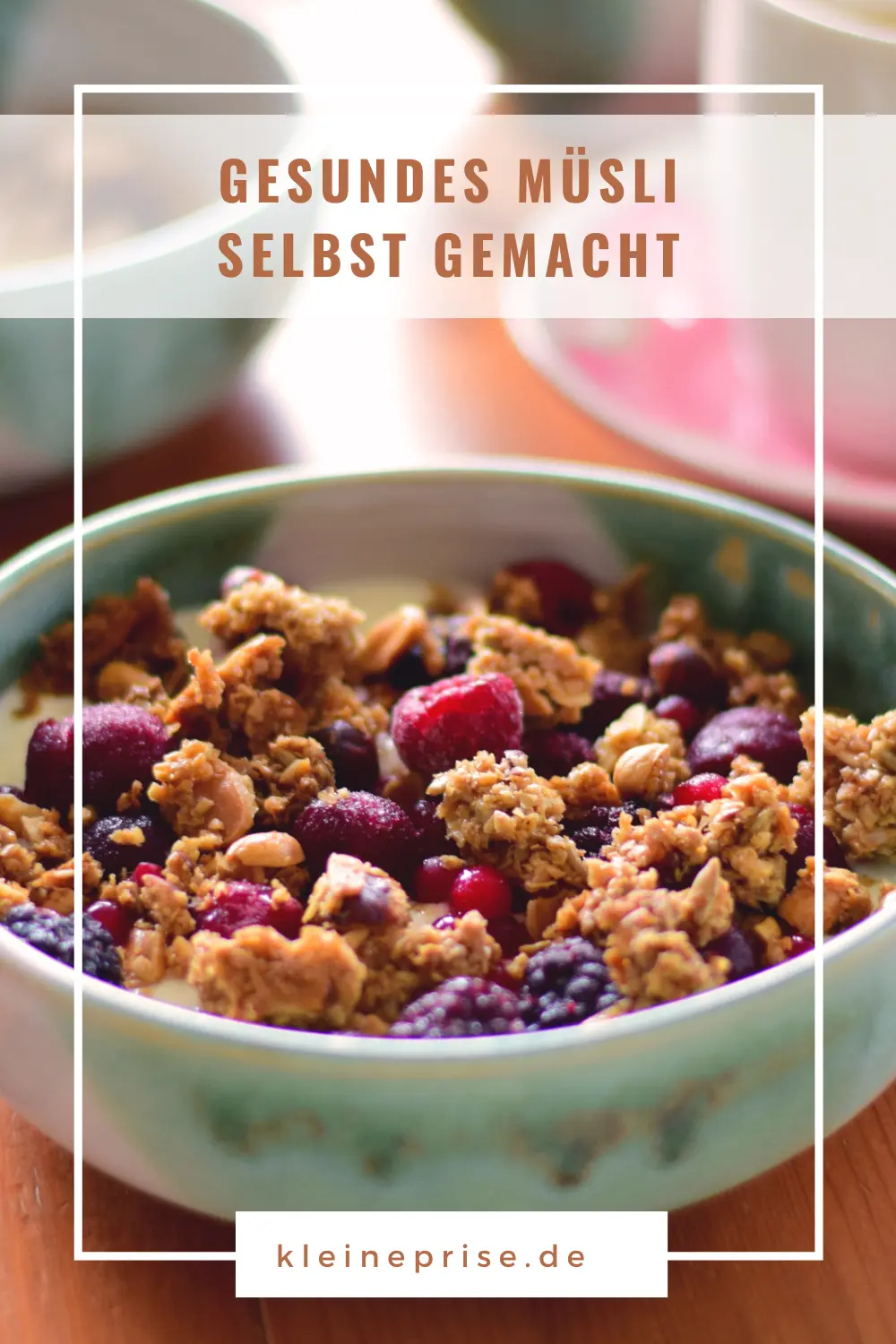 Pinterest: Gesundes Müsli selbst gemacht – Rezept Pinterest: Gesundes Müsli selbst gemacht