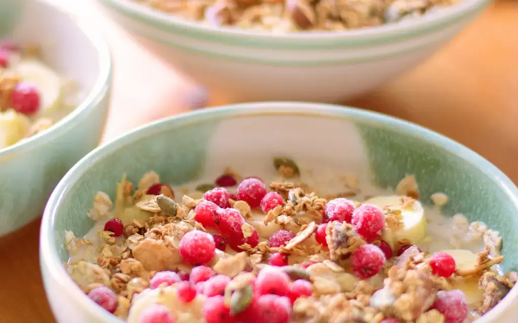 Granola selbst gemacht mit Datteln