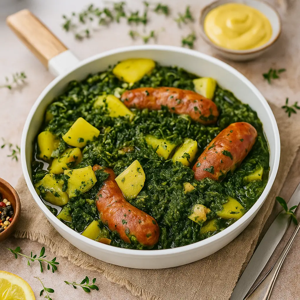 Grünkohl mit Mettwurst