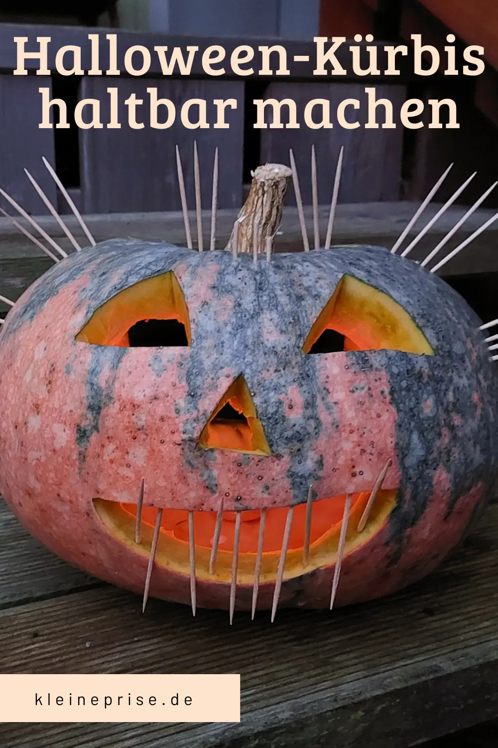 Pin es bei Pinterest: Halloween-Kürbis haltbar machen