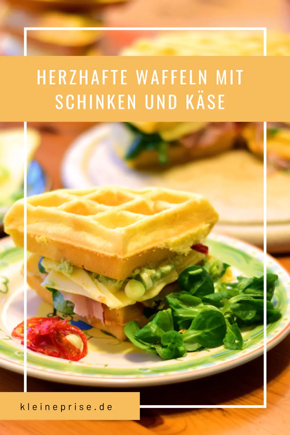 Pinterest: Herzhafte Waffeln mit Schinken und Käse