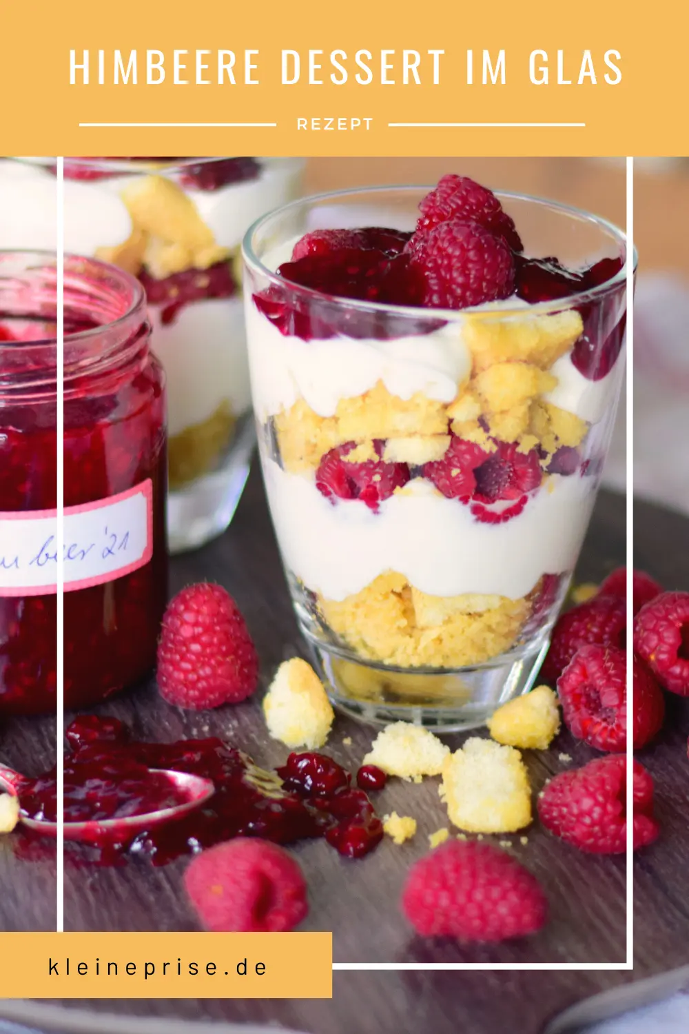 Pinterest: Himbeere Dessert im Glas