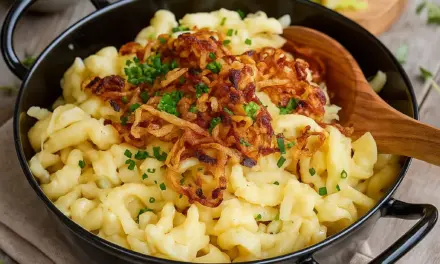 Käsespätzle-Rezept mit Röstzwiebeln