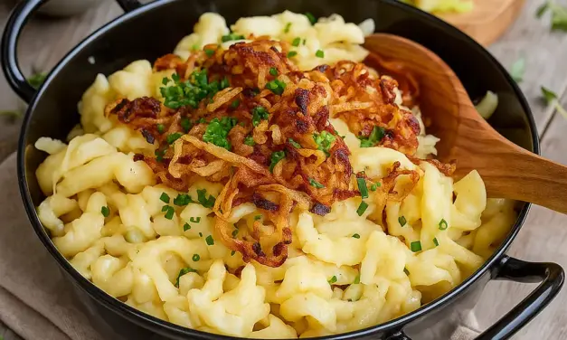 Käsespätzle-Rezept mit Röstzwiebeln
