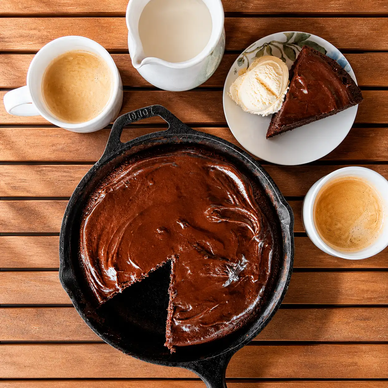 Kaffee-Schoko-Kuchen aus der Pfanne Kaffee-Schoko-Kuchen aus der Pfanne | Kleine Prise