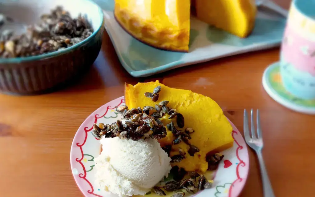 Karamellisierte Kürbiskerne