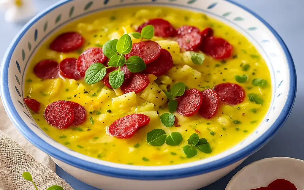 Kartoffelsuppe mit Ahler Wurscht