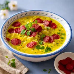 Kartoffelsuppe mit Ahler Wurscht