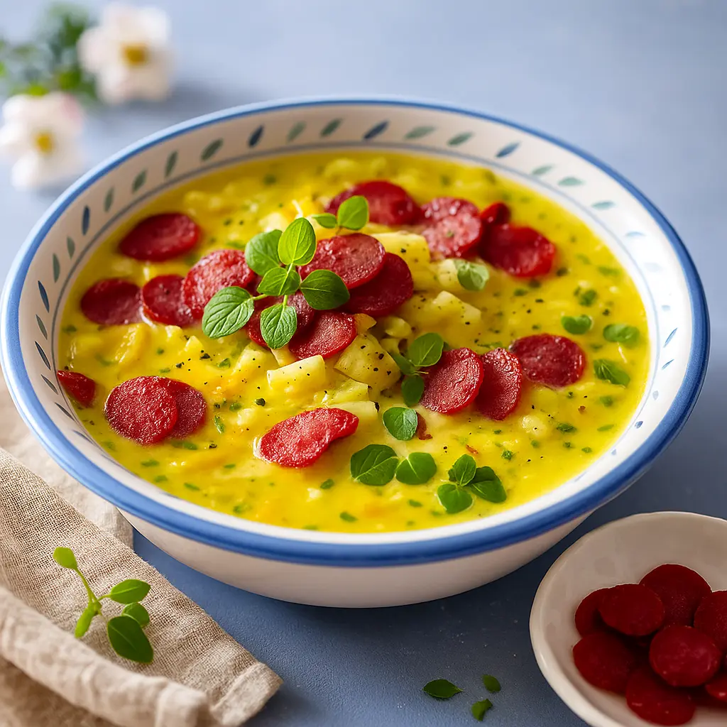 Kartoffelsuppe mit Ahler Wurscht