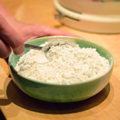 1. Schritt - Mehl Backpulver Salz