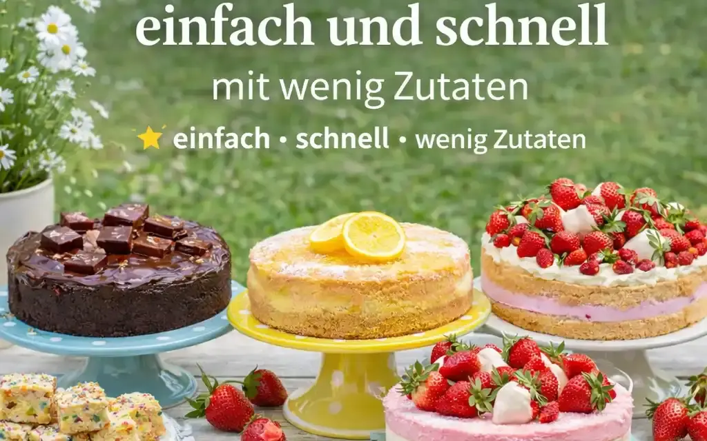 Kuchen-Rezepte einfach und schnell mit wenig Zutaten