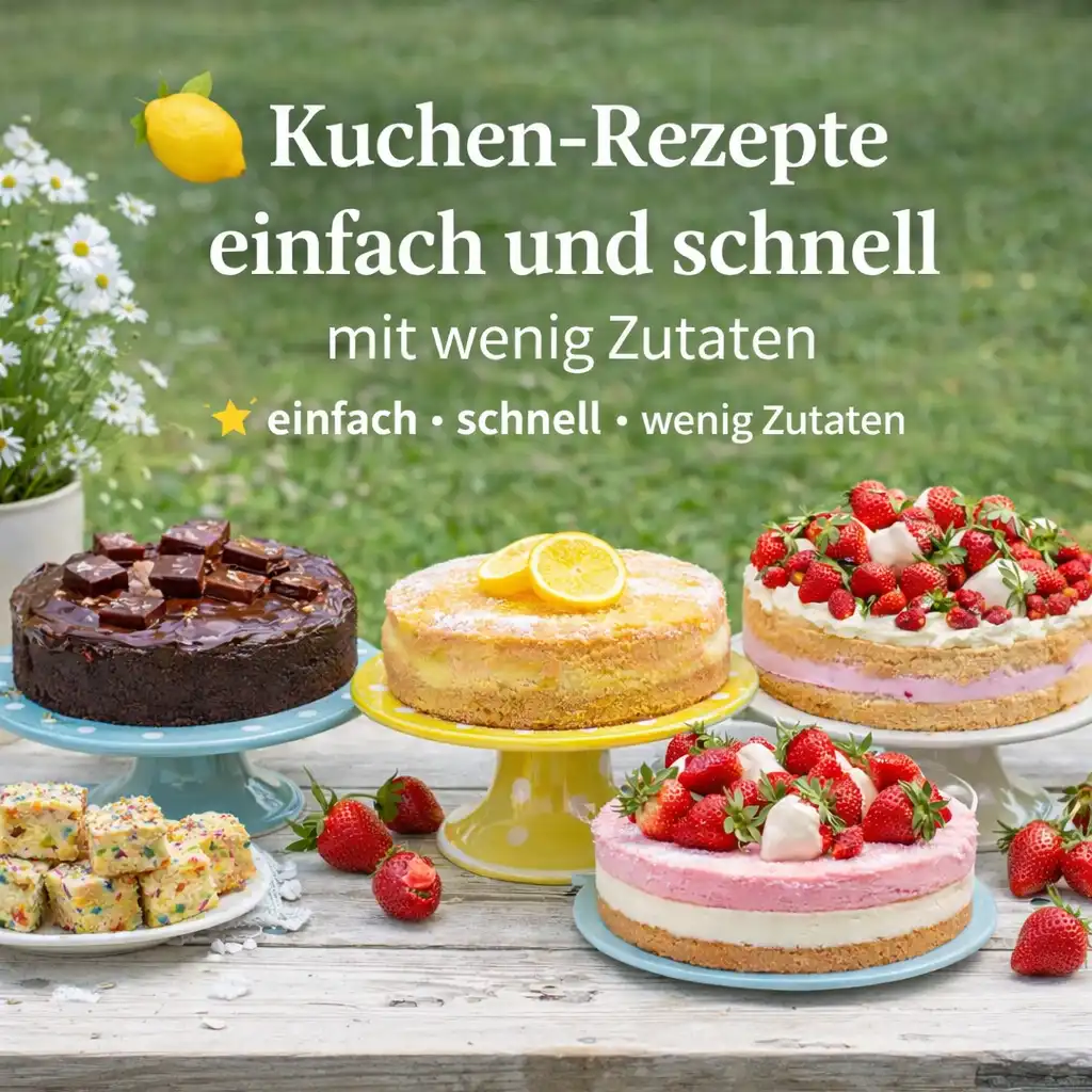 Kuchen-Rezepte einfach und schnell mit wenig Zutaten – Rezept Kuchen-Rezepte einfach und schnell mit wenig Zutaten