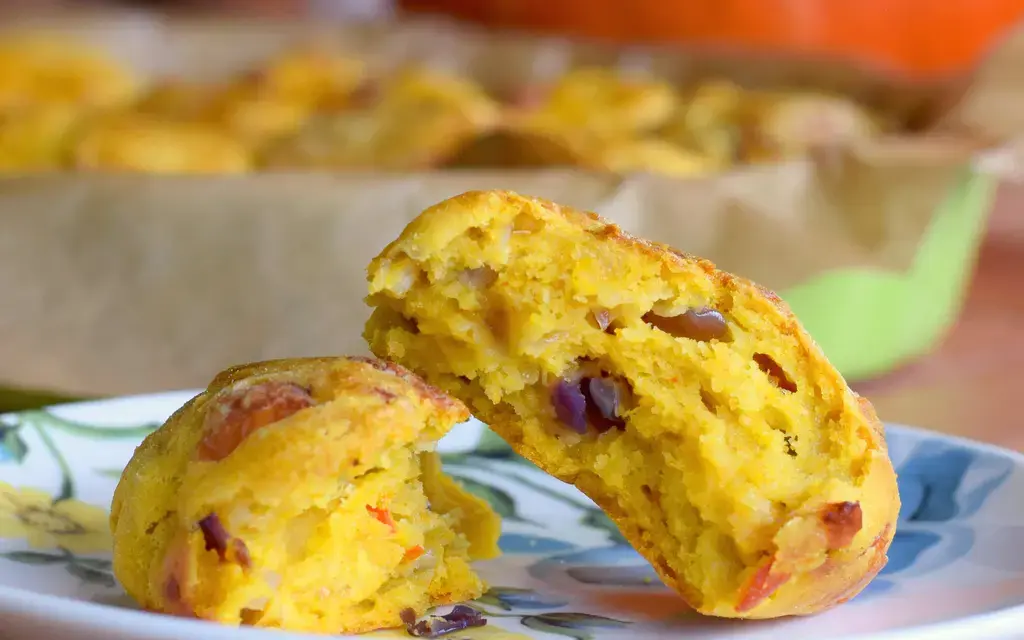 Kürbis Scones backen mit Joghurt