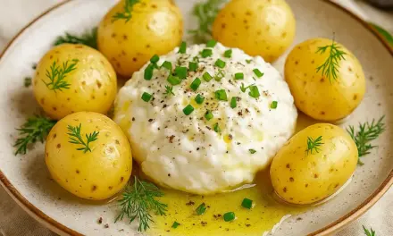 Lausitzer Kartoffeln mit Quark und Leinöl