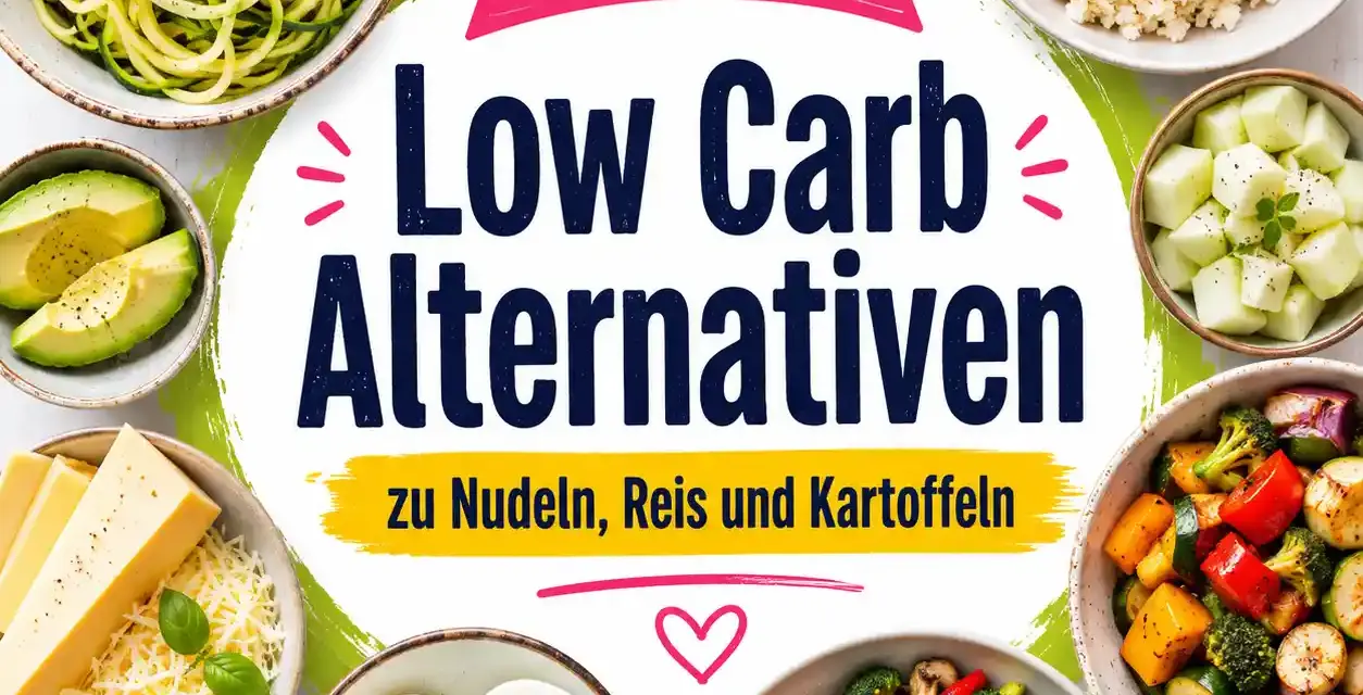 Low Carb Alternativen zu Nudeln, Reis und Kartoffeln