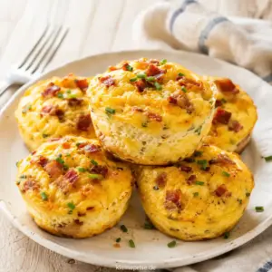 Low Carb Bacon und Cheddar Ei-Muffins Low Carb Bacon und Cheddar Ei Muffins mit knusprigem Bacon und geschmolzenem Cheddar