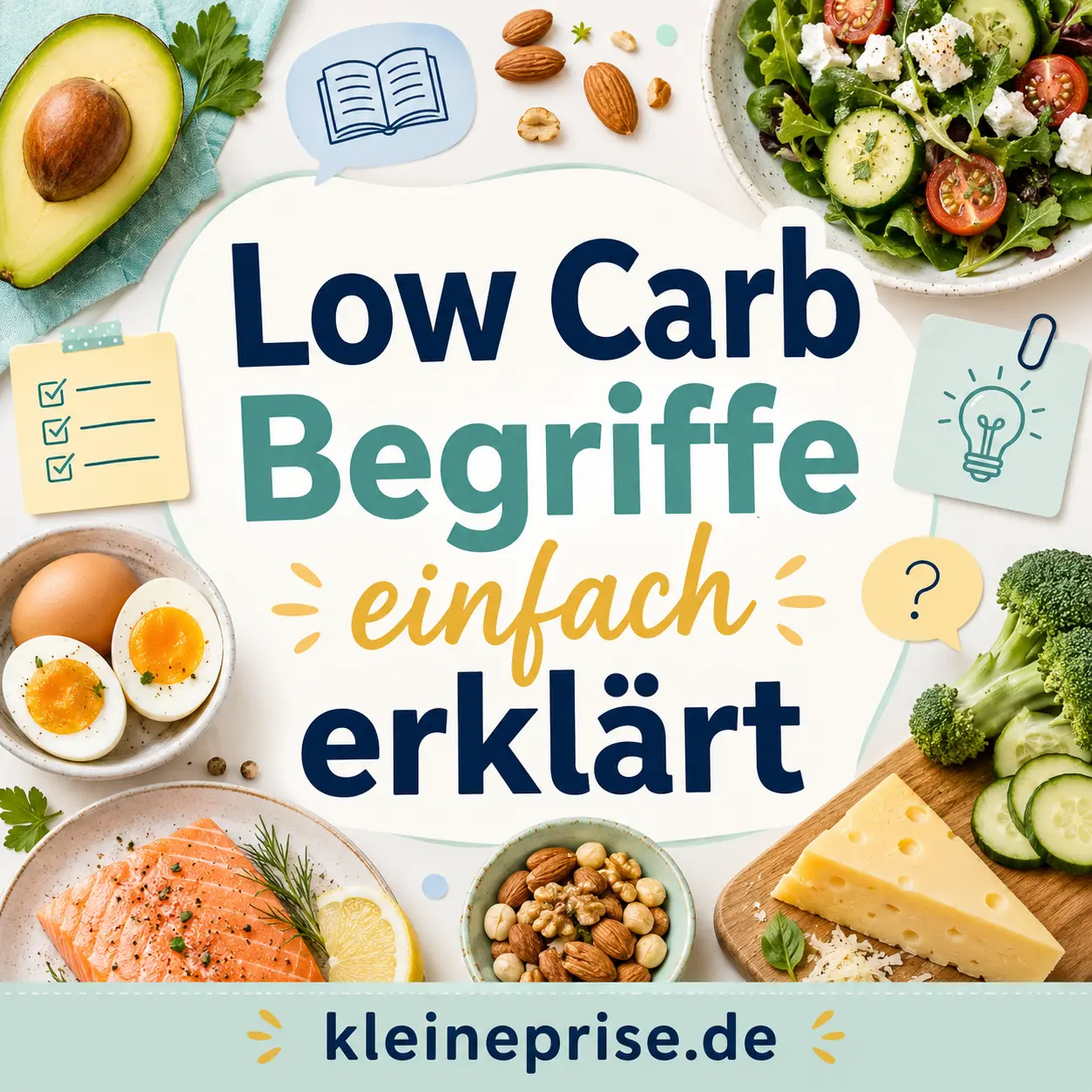 Low Carb Begriffe einfach erklärt: Das kleine Wörterbuch für Anfänger Low Carb Begriffe einfach erklärt: Das kleine Wörterbuch für Anfänger | Kleine Prise