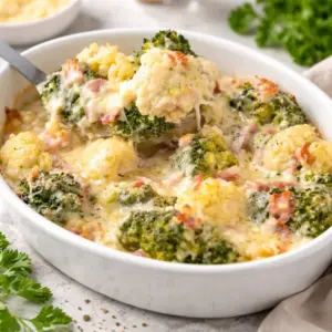 Low Carb Blumenkohl-Brokkoli-Auflauf Low Carb Blumenkohl-Brokkoli-Auflauf