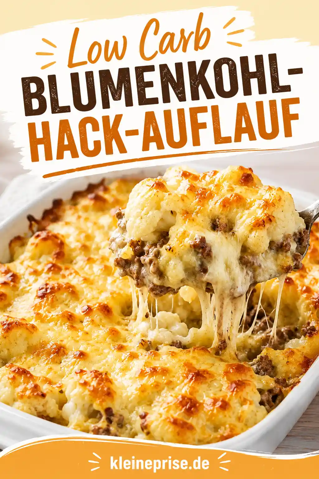 Low Carb Blumenkohl Hack Auflauf Pinterest Pinterest Bild für Low Carb Blumenkohl Hack Auflauf mit cremigem Blumenkohl, Hackfleisch und Käse