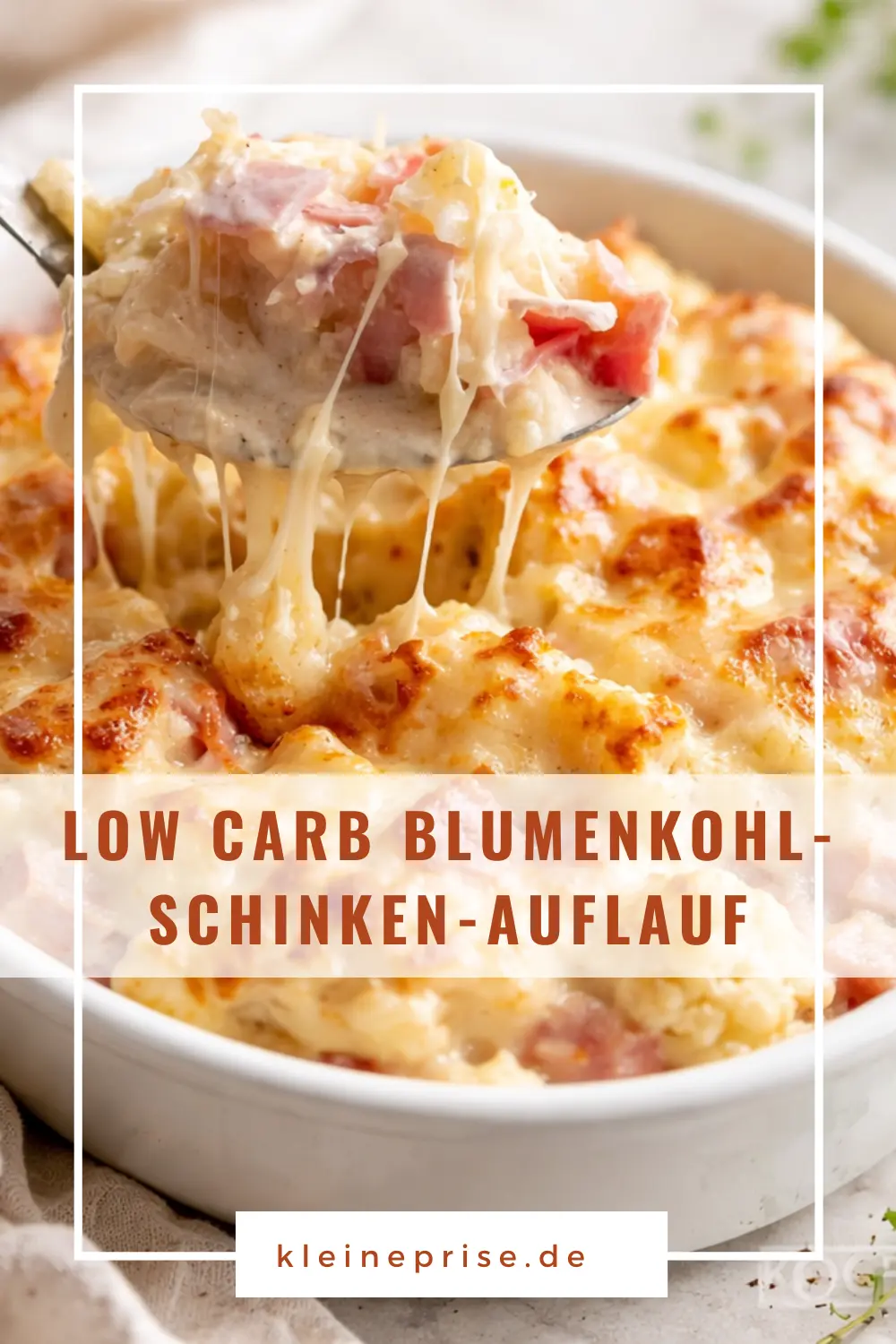 Pinterest: Low Carb Blumenkohl-Schinken-Auflauf – Rezept Pinterest: Low Carb Blumenkohl-Schinken-Auflauf