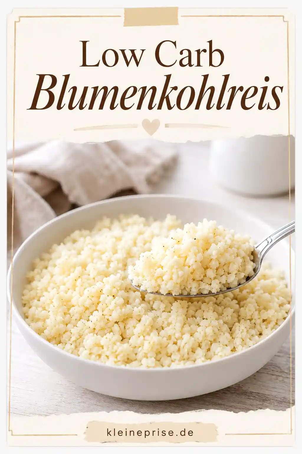 Low Carb Blumenkohlreis Pinterest Pinterest Grafik für Low Carb Blumenkohlreis