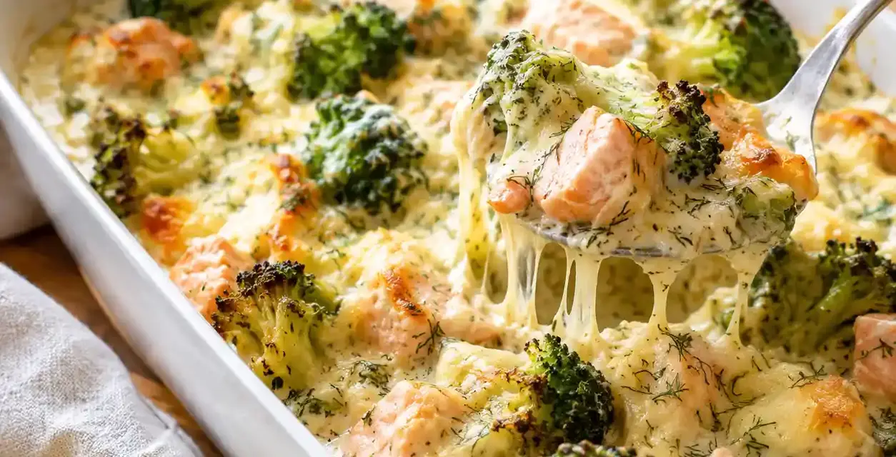 Low Carb Brokkoli-Lachs-Gratin: einfach und cremig