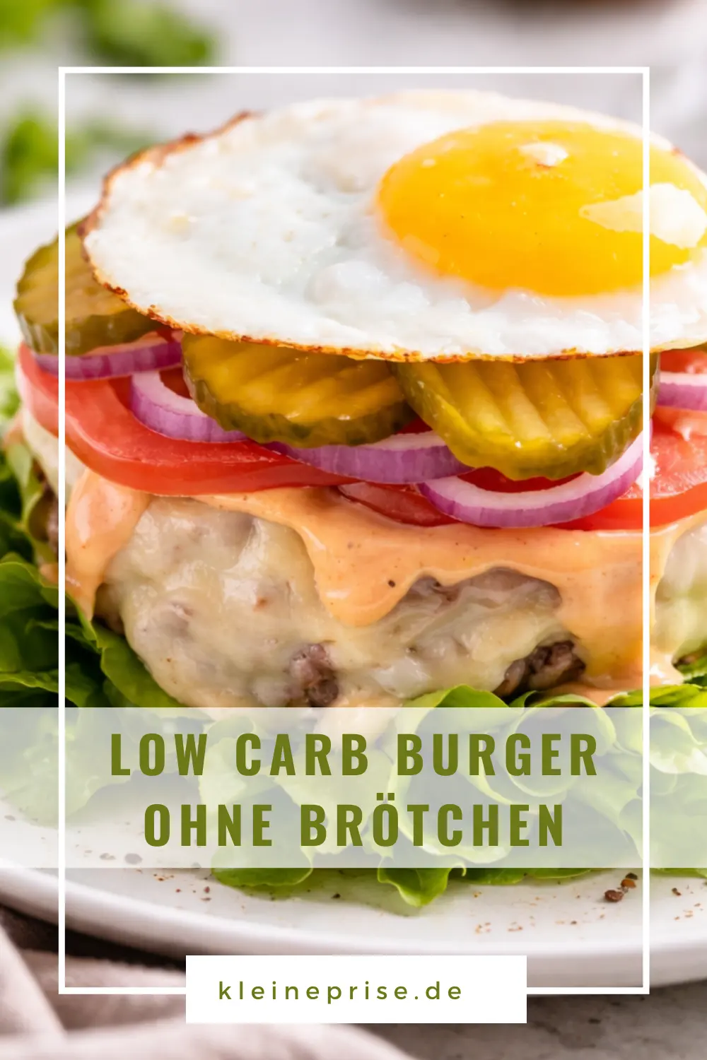 Pinterest: Low Carb Burger ohne Brötchen – Rezept Pinterest: Low Carb Burger ohne Brötchen