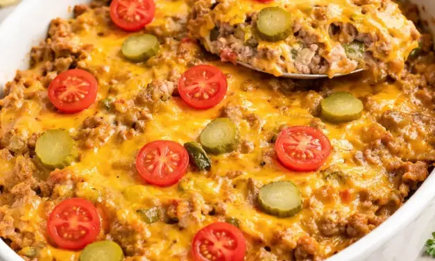 Low Carb Cheeseburger Auflauf